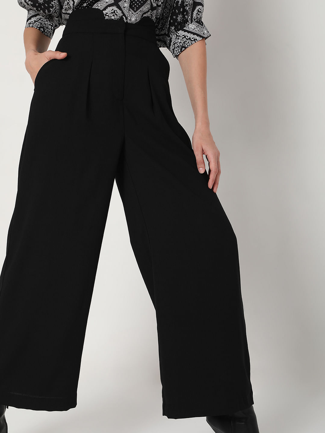How to style my look with black wide leg pants - Quora